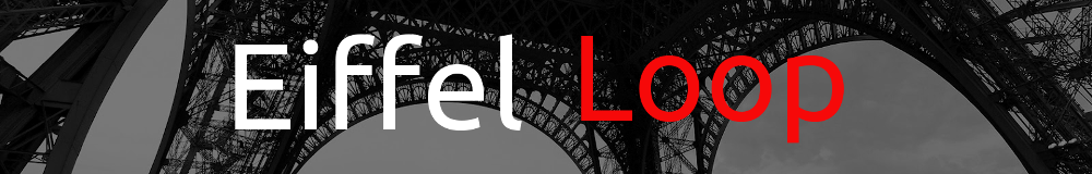 Banner showing base of Eiffel tower